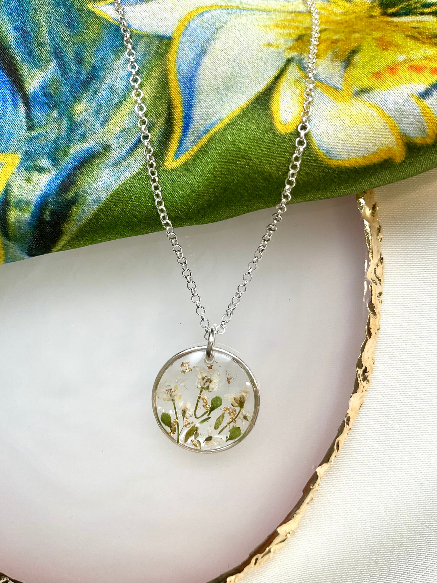 Sterling Silver Bridal Flower Necklace – Wedding Gift Ideas
