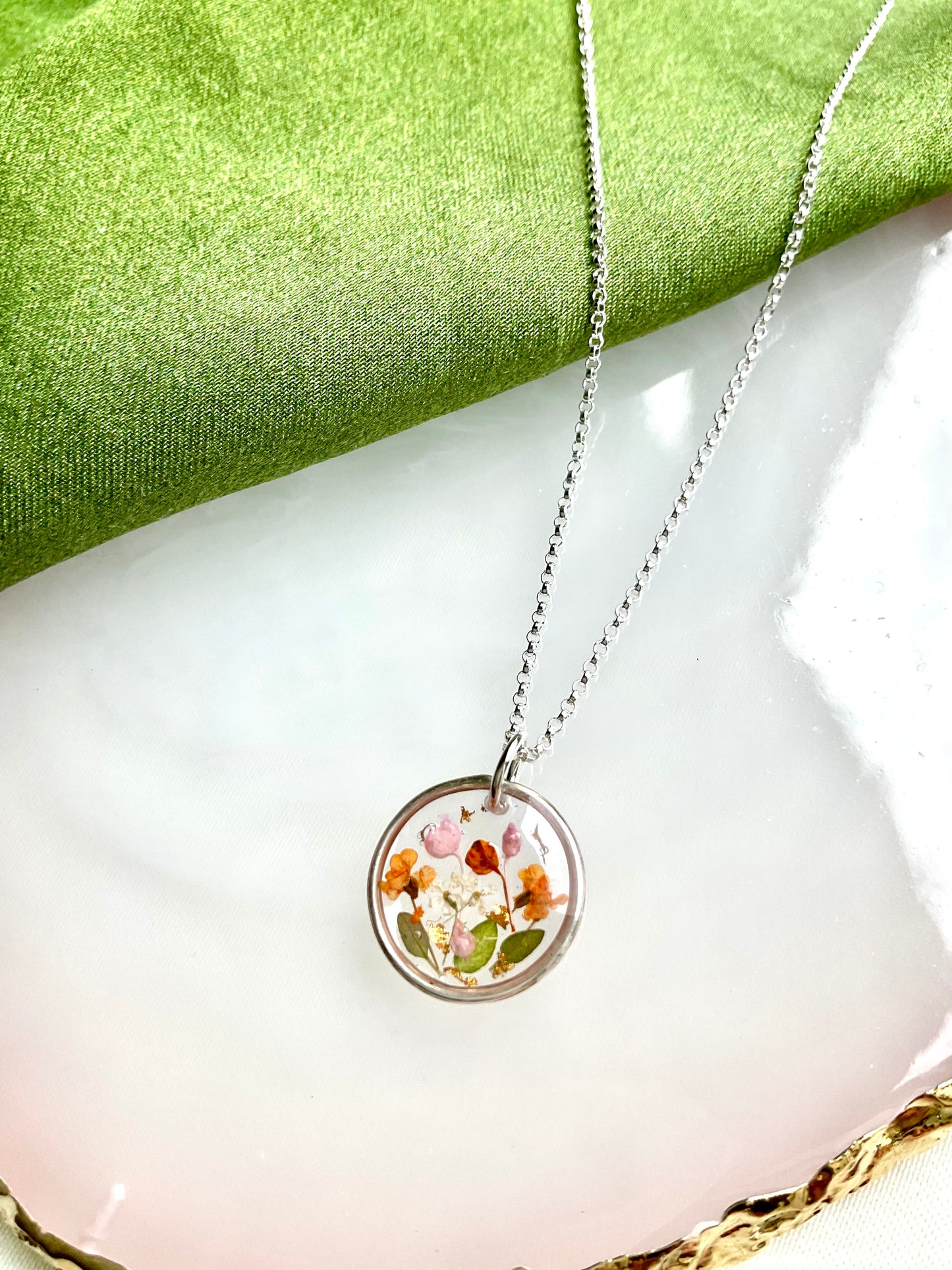 Sterling Silver Flower Necklace – Irish Jewellery Gift For Her