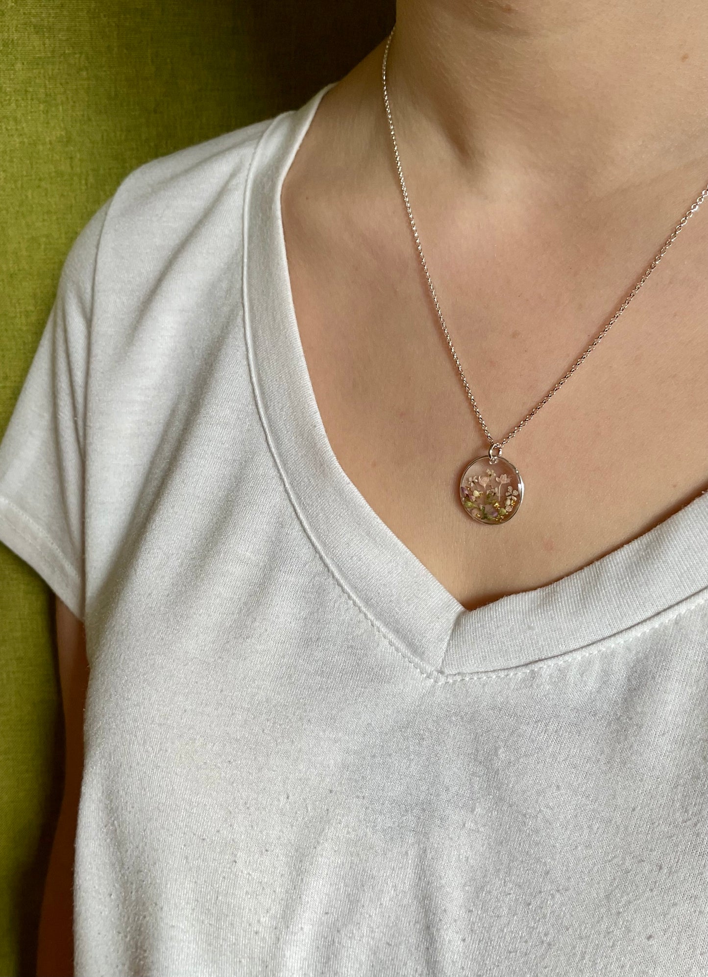 Sterling Silver Irish Necklace – Real Flower Jewellery Gifts For Women