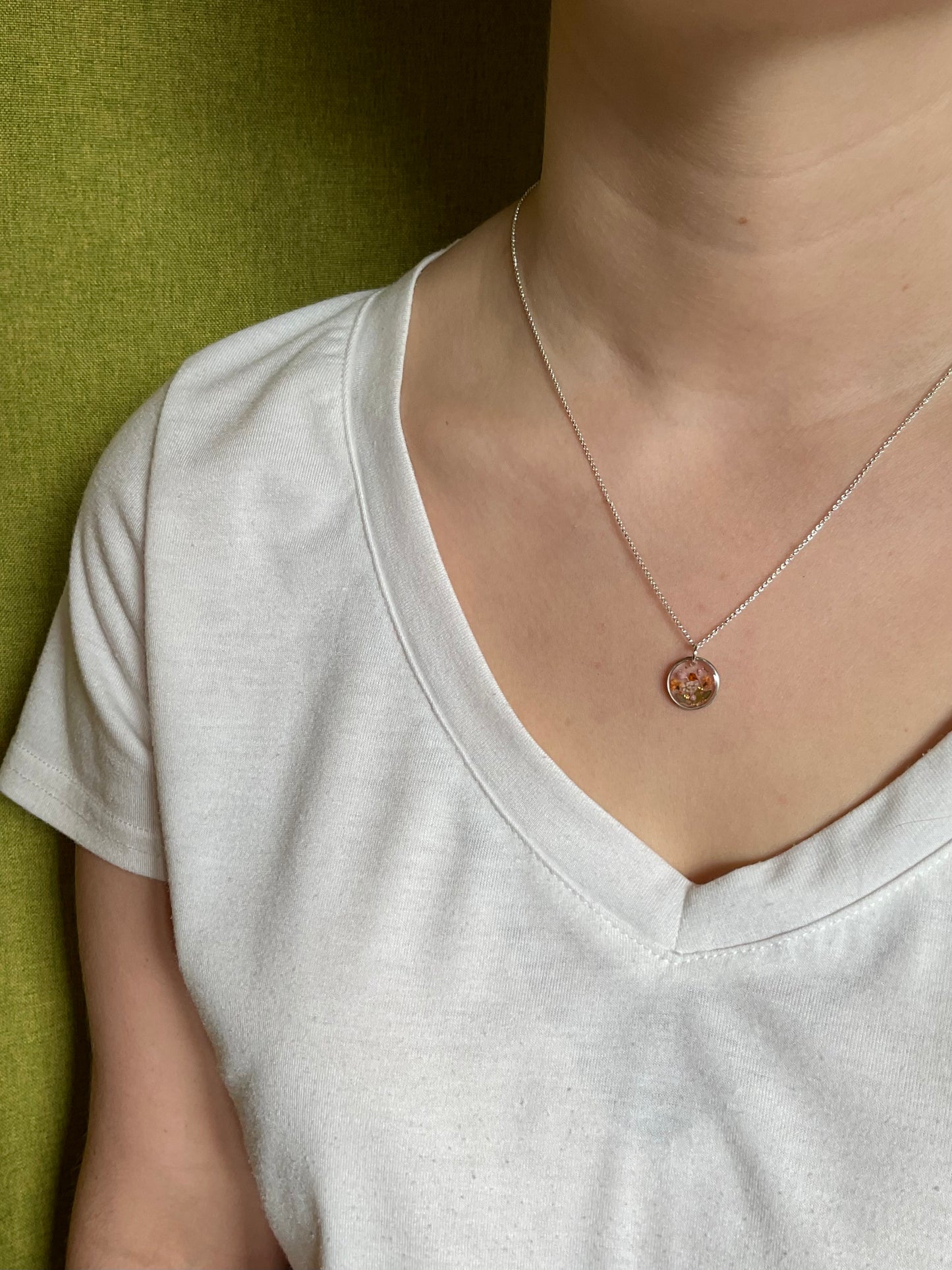 Sterling Silver Flower Necklace – Irish Jewellery Gift For Her